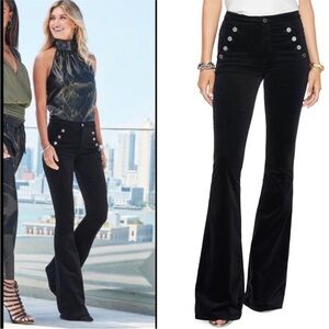 Ramy Brook Elegant Black Wide Leg Jeans